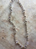 Brass Crystal Necklace
