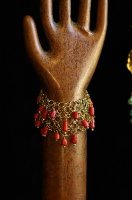 Moroccan Fringe and Coral Dangles 