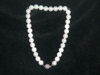 Mother of Pearl and Rhinestone Necklace