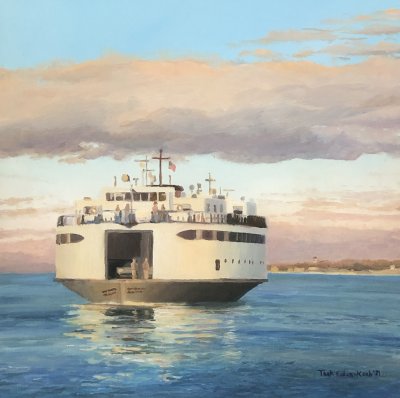 Teek Eaton - Koch - Early Autumn Arrival of the Ferry Islander