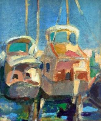 Joan Kennedy - Two Boats