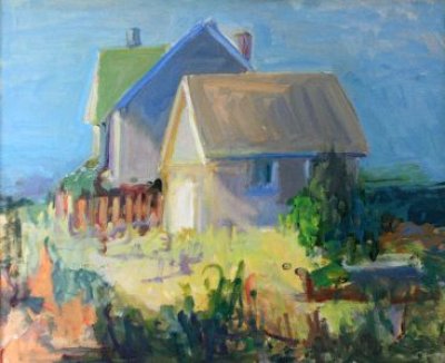 Joan Kennedy - Houses in Morning Light, East Chop