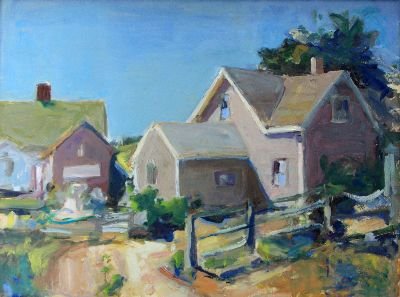Joan Kennedy - Two Houses in Menemsha