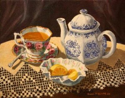 Donna Malcomber Blackburn - Tea and Tea Dipped Lace