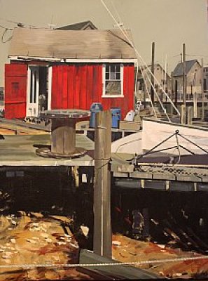 John Holladay - Red Fishing Hut 