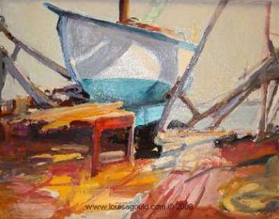 Joan E. Kennedy - Boat at the Boatyard