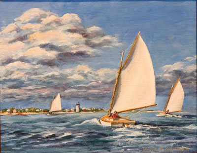 Donna Macomber Blackburn - Sailing into the Harbor