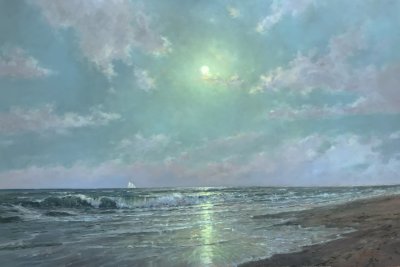 Paul Beebe - Moonlight on the Shore