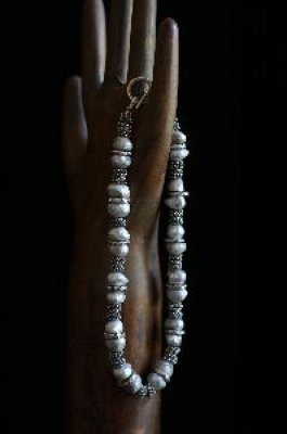 Francesca Lewis Kennedy - Silver Pearl Necklace