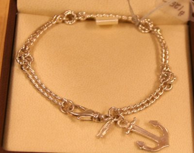 Karen English-Malin - Sterling Silver Double Strand Mariners Bracelet