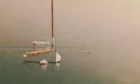 Catboats in Fog 