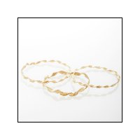 Gold Fill Ribbon Twist Bracelets