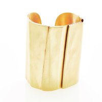 Brass Pleated Cuff