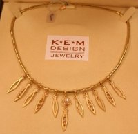 Multi Fish Rope Pearl Gold Necklace