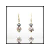 Tahitian and Kasumi Pearl Drop Earrings