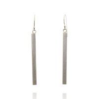 Sterling Square Tube Earrings