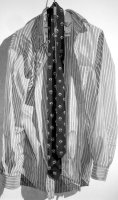 Striped Shirt & Club Tie
