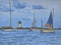 Edgartown Harbor at Dusk