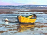Evenings Light - Yellow Rowboat