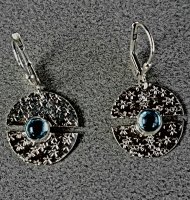 Holding it Together Series: Blue Topaz with Stars Earrings