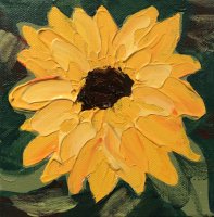 Single Sunflower #2 6 x 6