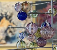 Hand blown glass ornaments