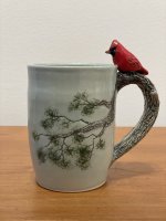 Cardinal Mug Facing In