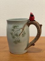 Cardinal Mug Facing Out