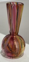 Pink & Orange Glass Vase