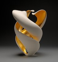 Gilded Spiral Vessel