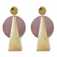 Taurus Earrings (Mauve)