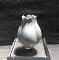 Robin's Egg Blue 3 Ribbed Swirl