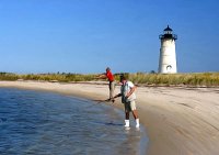 Fishing at Edgartown Light