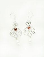 Garnet with Freshwater Pearls