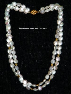 Rani Connor - Freshwater Pearl and 18k Gold