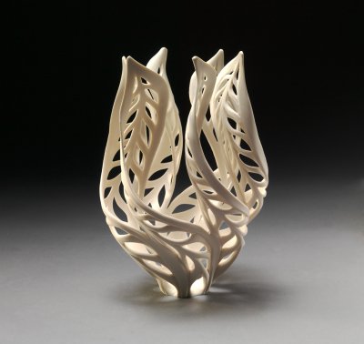 Jennifer C. McCurdy - Butterfly Torch Flame Vessel