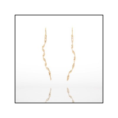 Francesca Lewis Kennedy - Gold Fill Ribbon Twist Earrings