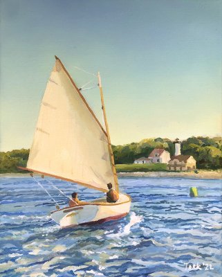 Teek Eaton - Koch - Sailing Toward West Chop