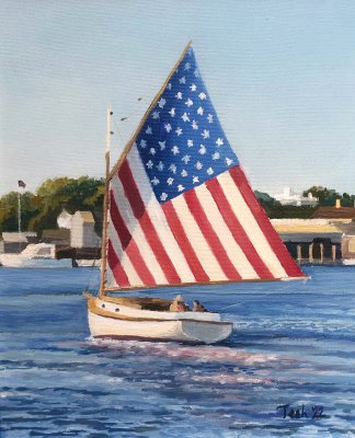 Teek Eaton-Koch - Tigress Sailing Around the Harbor