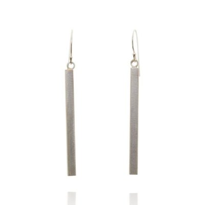 Francesca Lewis Kennedy  - Sterling Square Tube Earrings