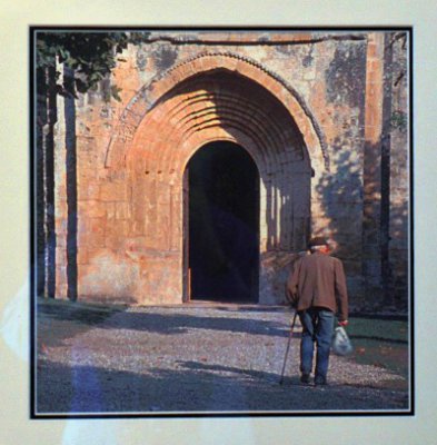 Jeanne Campbell - Man Walking in Southern France