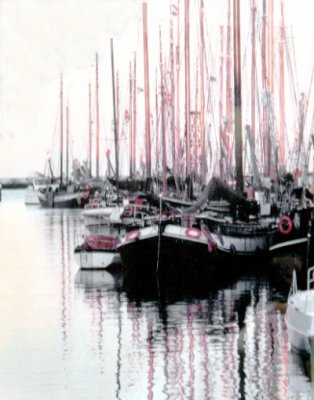 Jeanne Campbell - Boats at Dusk - Holland