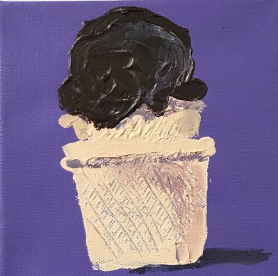 John Holladay - Purple Ice Cream 6 x 6