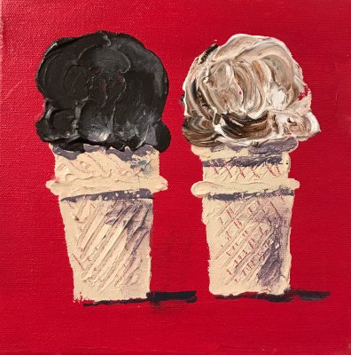 John Holladay - Red Double Ice Cream 8 x 8
