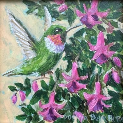 Donna Blackburn - A Visit from a Humming Bird