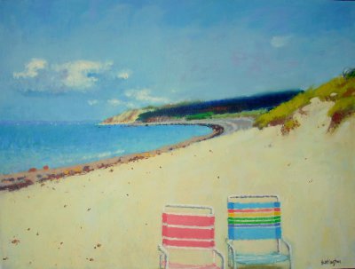 Kate Huntington - Beach Chairs at Lambert's Cove