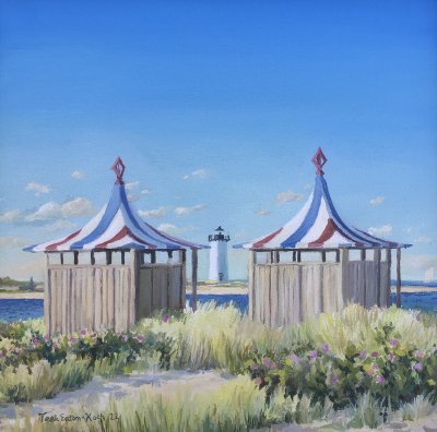 Teek Eaton - Koch - View to Edgartown Light at the Chappy Beach Club