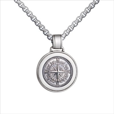 Colby Davis - Medium Silver Compass