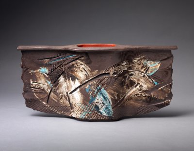 Heather Sommers - Winged Vessel with Red