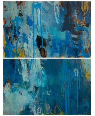 Britt Bair - Ebb and Flow Diptych